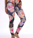 Black sugar skulls legging