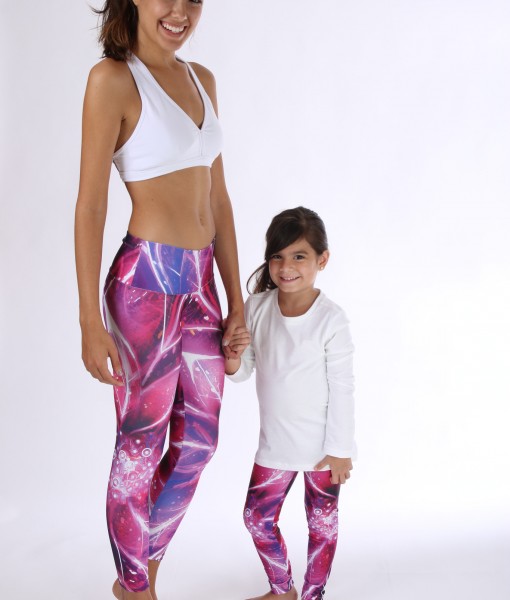 Lotus Flower Kids Legging2