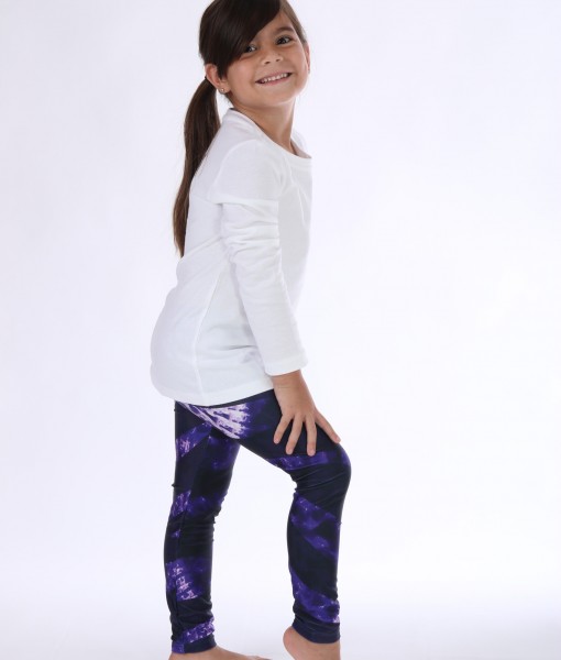 Purple Zebra Kids Legging 2