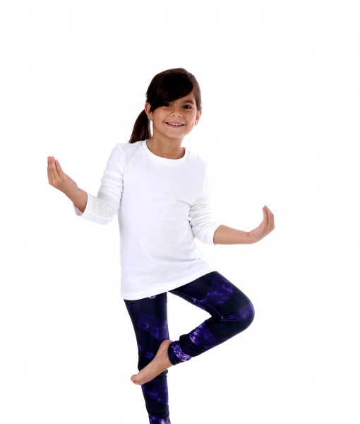 Purple Zebra Kids Legging