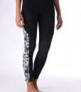 Black Printed Mesh Legging 2